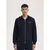 Fred Perry Fp Hooded Zip Through Sweatshirt Modra