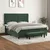 Vidaxl Box spring postelja z vzmetnico temno zelena 180x200 cm žamet