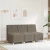 Modularna sofa bez naslona za ruke tamno siva 55 cm umjetna koža
