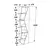 Hanah Home Polica 31,8x165x31,8cm Orah