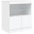 Komoda s LED svjetlima bijela 142,5 x 37 x 67 cm