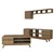 Hanah Home Set TV komoda i klub sto Inci, 4 komada, Orah
