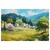 Slika pomladna pokrajina z vasjo - 90x60