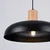 Sollux SL.1324 - Luster na sajli INDY 1xE27/15W/230V prečnik 38 cm crna