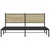 Vidaxl Kovinski posteljni okvir brez vzmetnice sonoma hrast 183x213 cm
