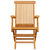 Vrtne stolice sa smeđe-sivim jastucima 4 kom masivna tikovina