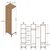Hanah home Ormar Kumsal R 40x47,5x201,4cm Orah