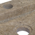 Zidni umivaonik sivi 38 x 24 x 6,5 cm mramorni