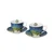 Duo Komplet 2 skodelic in krožnikov 270 ml Lokvanji Claude Monet