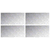 Stepenica Pravokutni 4 pcs Srebrno 80 x 40 cm Aluminij