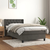Vidaxl Box spring postelja z vzmetnico temno siva 80x200 cm žamet