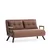Atelier del Sofa Dvosed na razvlačenje Sando 2 Svetlobraon