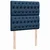 Vidaxl Box spring postelja z vzmetnico modra 90x200 cm blago