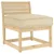 Jastuk Oxford tkanina Bež 60 x 60 x 12 cm