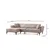 Atelier del Sofa Ugaona garnitura Hamlet 95x43x230cm Svetlobraon