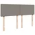 Vidaxl Box spring postelja z vzmetnico taupe 160x200 cm blago
