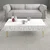 Hanah Home Klub sto Lyon 33, 105x33.6x60 cm, Belo-zlatne boje