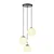 BRILAGI - Luster na sajli POLOS 3xE27/40W/230V prečnik 42 cm crna