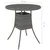 Vrtni stol sivi 70 x 70 x 73 cm od poliratana