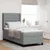 Vidaxl LED Box Spring Postelja Svetlo siva 80 x 200 cm blago