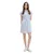 TOM TAILOR DENIM Dolga srajca svetlo modra/off-bela