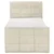 MID.YOU POSTELJA BOXSPRING 100 cm x 200 cm , tekstil, leseni material krem barve