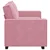 vidaXL Dvosed roza 180x78x84 cm žamet