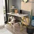 Hanah home Radni sto 120x120x60?cm Belo-Zlatni