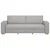 Vidaxl Trosed kavč sive barve 220x78x84 cm blago