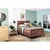 Esposa BOXSPRING POSTELJA 140 cm  x 200 cm , tekstil rdečerjava