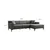 Atelier del Sofa Ugaona garnitura New Petra, D ugao, 250x69x145 cm, Zelena
