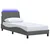 Vidaxl Posteljni okvir brez vzmetnice Hanko temno siv 80x200 cm blago
