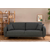 Atelier Del Sofa Raztegljiv kavč s 3 sedeži, Hera - antracit