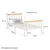 Homestyle4U Enoposteljna postelja, 96x206x82 cm, bela