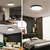 Immax NEO 07249L-LED prigušiva svetiljka SEMPLICI 48W/230V Wi-Fi Tuya crna+ daljinski upravljač