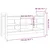 Klupa za hodnik siva 110x40x60 cm od masivne borovine