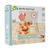 Lesena kuhinja v predalčku Kitchenette Tender Leaf Toys z uro, ponvico in živili
