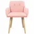 Trpezarijske stolice 2 pcs Bouclé Ružičasta 59 x 57 x 85 cm