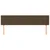 Posteljno vzglavje temno rjava 200x5x78/88 cm blago