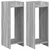 Stalak za biljke s policom 2 pcs Sivi Sonoma 30 x 30 x 80 cm