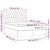 Vidaxl Box spring postelja z vzmetnico LED modra 140x190 cm blago