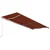 Den Avtomatsko zložljiva tenda 600x300 cm oranžna in rjava