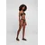 Womens Brown Bikini AOP Hot V Bikini