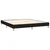Greatstore Box spring postelja z vzmetnico LED črna 180x200 cm blago