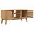 Vidaxl TV omarica OLDEN rjava 114x43x57 cm trdna borovina