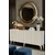 Hanah Home komoda Lipa 180, 180 cm, bela / travertin
