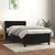 Vidaxl Box spring postelja z vzmetnico črna 90x200 cm žamet