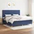 vidaXL vidaXL Box spring postelja z vzmetnico moder 200x200 cm blago, (20897094)
