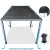 Rojaplast Bioklimatska pergola INTRO PLUS 6x3m, aluminij – za pritrditev na steno - Z MONTAŽO