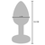 ToyJoy Buttocks The Glider Vibrating Metal Buttplug Large Silver